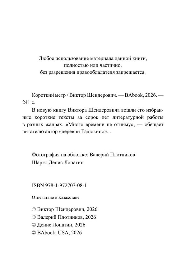Короткий метр (мягкая обложка) — изображение 3